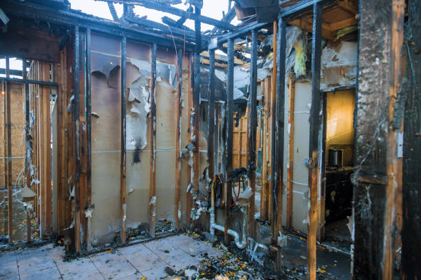 Professional Fire Damage Restoration technician working in Forest Hill, TX